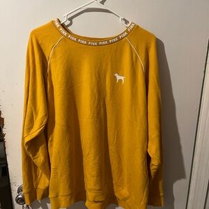 Victoria's Secret PINK Yellow Sweatshirt
